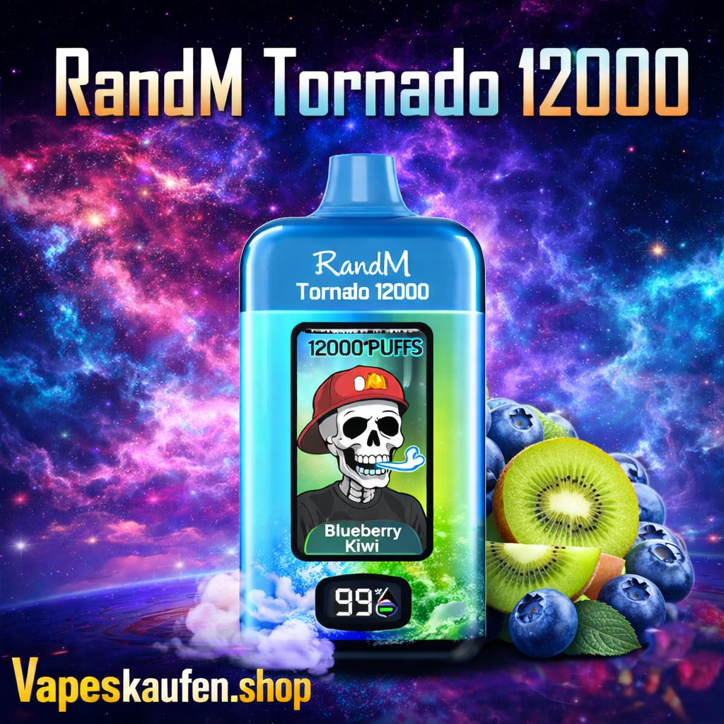 RandM Tornado-Vape 12K BLUEBERRY KIWI