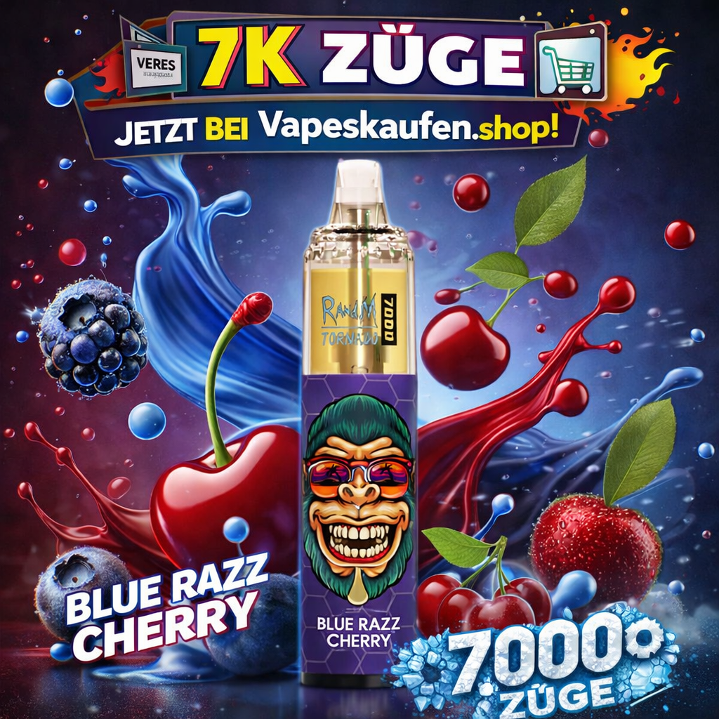 RandM-VAPE 7K BLUE RAZZ CHERRY