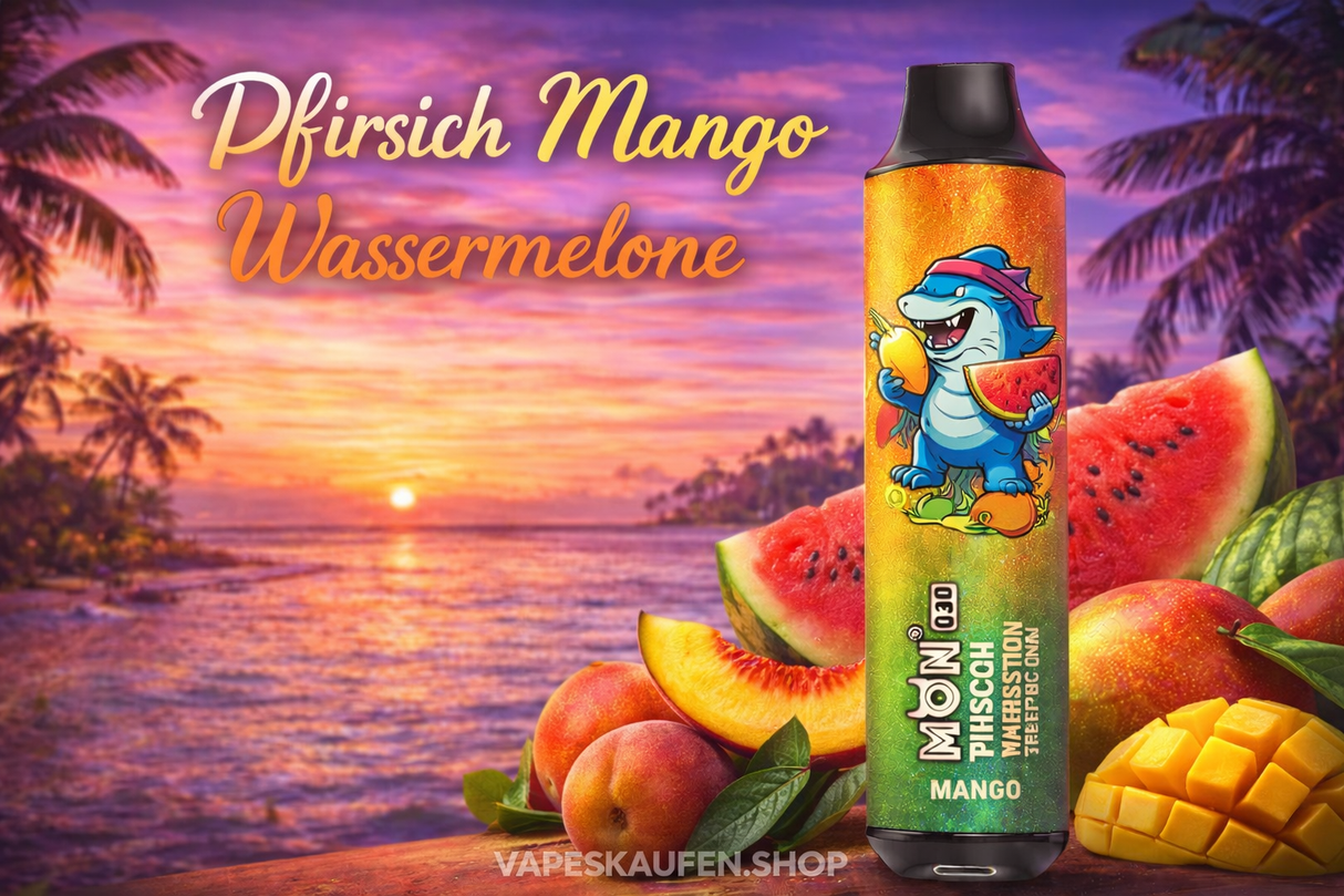 MON-VAPE Q30 PFIRSICH MANGO WASSERMELONE